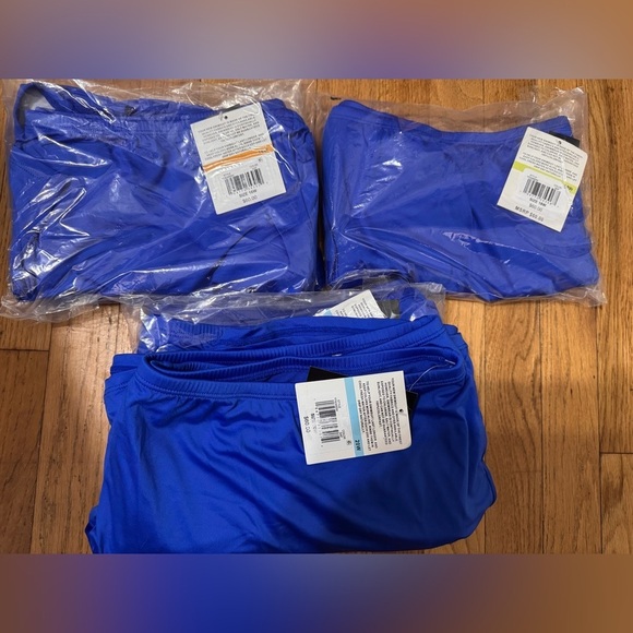 24th & Ocean Solid Skirted Hipster Bikini Swimsuit Bottom in Sapphire - Picture 6 of 6